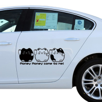 Cute Lucky Cat Car Stickers Funny Diy Lovely Personalized