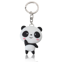 Cute Silicone Cartoon Panda Keyring Exquisite Gifts
