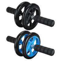 Maxload 20kg Dual Wheels Buikwiel Roller Antislip Mute Fitness Body Muscle Trainer
