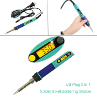 Cxg 936d Us Plug 110v 2in1 High Precision Lcd Adjustable Temperature Digital Electric Solder Iron Soldering St