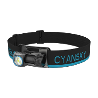 CYANSKY HS3R 1100lm Mini L vormige Multifunctionele Oplaadbare Hoofdlamp met Rood Licht Lichtgewicht USB C Oplaadbare Za