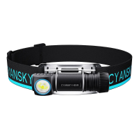 CYANSKY HS5R 1300lm Multifunctionele Oplaadbare Hoofdlamp met Wit en Rood Licht Waterdichte LED Zaklamp Koplamp voor Nac