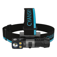 Cyansky HS7R 2800 Lumen Krachtige LED Hoofdlamp Spotlight en Overstromingslicht Hoofdlicht Oplaadbare Koplamp Voor Campi