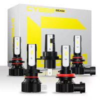 CYBERBEAM A900 C3 H4 / H7 / H11 / 9005 / 9006 Paar 50W Auto LED Koplampen 10000LM LED Lampen 6500K Witte Licht LED Kopla