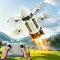 CZ31 Raketraket Missiele.Launch drone WiFi FPV met HD camera Eén klik Spray Koploos modus Brushless RC Quadcopter RTF