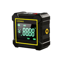 CZDANG Dual Laser Digital Inclinometer 4 x 90° Four Sided Magnetic Type C Rechargeable Angle Slope Meter Laser Level