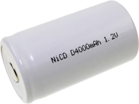 Mexcel D D4000H Speciale oplaadbare batterij D (mono) Geschikt voor hoge temperaturen, Flat top NiCd 1.2 V 4000 mAh