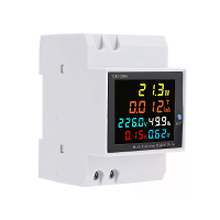 D52 2066 6 in 1 Digitale Enkel Fase Energie Meter met LCD Display Din Rail Bevestiging Vermogen/Spanning/Stroom/Energie/