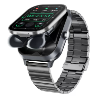 D8pro 2,01 inch HD scherm klaptelefoon 2 in 1 hoofdtelefoon ontwerp NFC functie bluetooth belafspraak hartslag bloeddruk