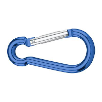 Dörner + helmer 4815704 Karabijnhaak aluminium blauw geanodiseerd 60 mm 20 stuk(s)