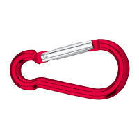 Dörner + helmer 4815824 Karabijnhaak aluminium rood geanodiseerd 80 mm 12 stuk(s)