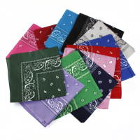 Dacron Paisley Bandanas Double Sided Head Wrap Scarf
