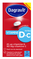 Dagravit Vitamine D + Extra C Kauwtabletten