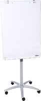 Dahle Flipchart 96012 Glas Flipchart (b x h) 70 cm x 100 cm Zilver In hoogte verstelbaar, Beschrijfbaar, Afwisbaar, Magneetband, Incl. Papierhouder, Incl.