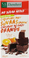 Damhert Zonder Suikers Chocoladetablet Puur Orange