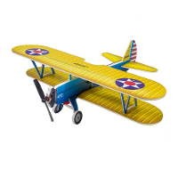 Dancing Wings Hobby E25 Stearman PT 17 Kaydet 450mm Wingspan PP Materiaal RC Vliegtuig Biplane Vliegende Vleugel KIT/KIT
