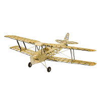 Dancing Wings Hobby S19 Mini Tiger Moth 980mm Spanwijdte Balsa Hout RC Vliegtuig Biplane KIT/KIT+Power Combo