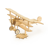 Dancing Wings Hobby VC05 1:38 Mini Fokker Dr1 Statisch Model DIY Houten Speelgoed Puzzel Vliegtuig