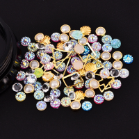 Dancingnail Mixing Pearl Shell Cololful Nail Decoration Bead
