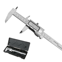 DANIU 150 mm 6 inch LCD digitale roestvrijstalen schuifmaat metrische conversie en nulknoppen