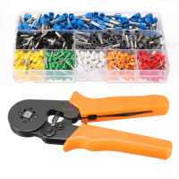 DANIU 23AWG tot 10AWG Zelfinstellende Ratcheting Beentje Crimper Tang Tool met 800 stks Connector Terminal