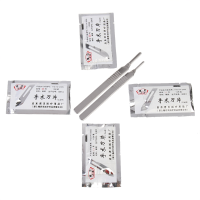 Daniu 40pcs Carbon Steel Surgical Scalpel Blades With 2pcs Handle
