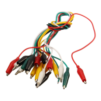 Daniu 42cm 10pcs Alligator Clip Electrical Diy Test Leads Alligator Double Ended Crocodile Clip Roach Clip Test Jumper Wire
