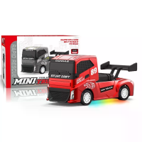 DANIULE Toys 3355 RTR 1/87 2.4G 4WD RC Auto Mini Half Scale Simulatie Tractor Semi Drift Truck Optionele Trailer Competi