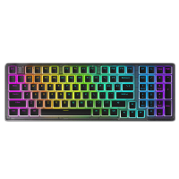 DARMOSHARK K7 98 toetsen bedraad mechanisch gaming toetsenbord met verwisselbare Gateron schakelaars, RGB PBT toetsen en