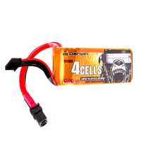 DarwinFPV 14.8V 1500mAh 110C 4S LiPo batterij met XT60 stekker voor DarwinFPV 129 7