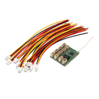Dasmikro Flysky 8ch 2.4Ghz Micro Receiver For Multiple Models Control With Failsafe 1mm Jst Socket