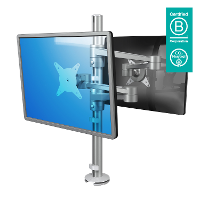 Dataflex ViewLite Monitorarm 142 2 voudig Monitor tafelbeugel 25,4 cm (10)   61,0 cm (24) In hoogte verstelbaar, Kantelbaar, Zwenkbaar, Roteerbaar