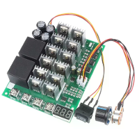 DC motor snelheid controller pomp PWM variabele snelheid schakelaar voorwaarts/omgekeerde rotatie digitale tachometer DC