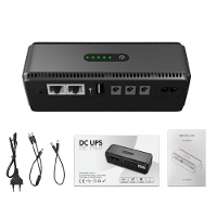 DC UPS Mini Onderbroken voeding 5V 9V 12V Uitgang voor routers Camera's 18W Batterijback up 10400mah EU/US Plug