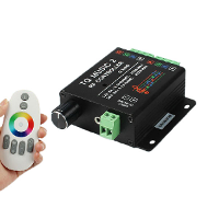 Dc12 24v 18a Rgb Led Strip Lights Music Controller Sound/audio Control With Rf Remote