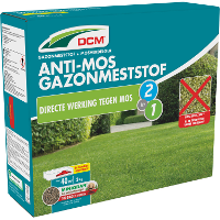 DCM Anti mos Gazonmeststof 3 kg meststof Tot 40 m²