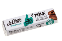 De Bron Chocoladereep Melk Hazelnoot Praline Suikervrij