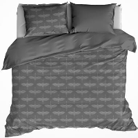 De Witte Lietaer Dekbedovertrek Flanel Crane   260 x 240 cm   Grijs