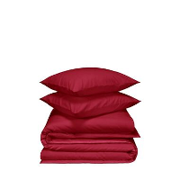 De Witte Lietaer Dekbedovertrek Laura Burgundy   200 x 200/220 cm   Flanel