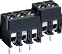 DECA 1192188 Klemschroefblok 1.31 Mm² Aantal polen 2 Zwart 1 stuk(s)