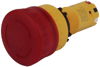 DECA CP2E LVE01Q4R Noodontgrendeling, Stop knop 24 V DC/AC 8 A IP66 1 stuk(s)