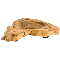 Decoratieplateau Jaimy   naturel   7x40x40 cm   Leen Bakker