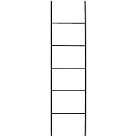 Decoratieve ladder Vincent   zwart   160x37x1,5 cm   Leen Bakker
