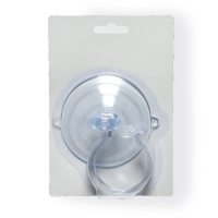 1X stuks grote zuignappen haakjes/ophanghaakjes transparant 8,5 cm