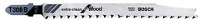 Decoupeerzaagblad T 308 B, Extraclean for Hard Wood, verpakking van 3 stuks Bosch Accessories 2608663750 3 stuks