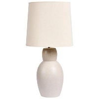 DEDURU   Tafellamp   Beige   Keramiek