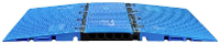 DEFENDER by Adam Hall Kabelbrug 869300SETBLU Polyurethaan Blauw zwart Aantal kanalen: 5 1000 mm Inhoud: 1 set(s)