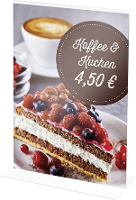 Deflecto 684301 Classic Image Tafelstatief Voor papierformaat: DIN A6 Transparant 1 stuk(s)