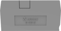 Degson D DS1.5 01P 11 00A(H) Afsluittussenplaat Grijs 1 stuk(s)