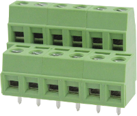 Degson DG127A 5.08 04P 14 00AH Klemschroefblok 2.08 Mm² Aantal polen 4 Groen 1 stuk(s)